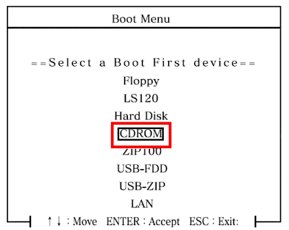 Boot Menu