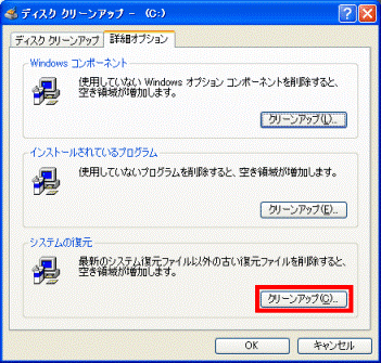 詳細オプションタブ