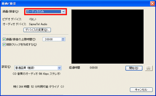オーディオのみ