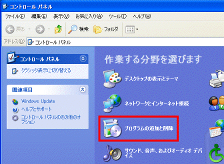 コントロールパネル