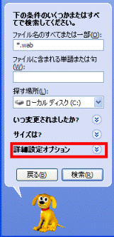 「詳細設定オプション」をクリック