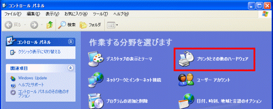コントロールパネル