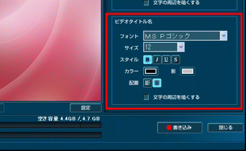 ビデオタイトル名
