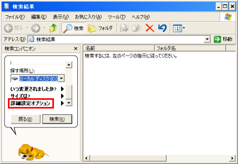詳細オプション