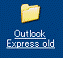 デスクトップに、「Outlook Express old」フォルダがコピーされたことを確認