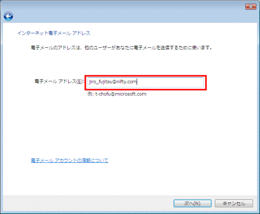 インターネット電子メールアドレス