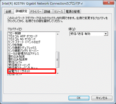 プロパティ_詳細設定タブ