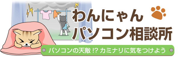 「パソコンの天敵！？　カミナリに気をつけよう」