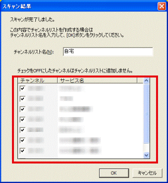 チャンネル一覧
