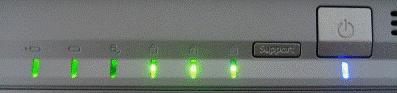 状態表示LED(NF40Xの例)