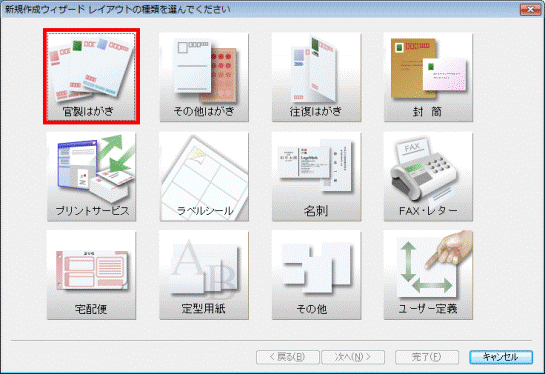 レイアウトの種類