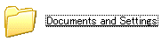 「Documents and Settings」をクリック