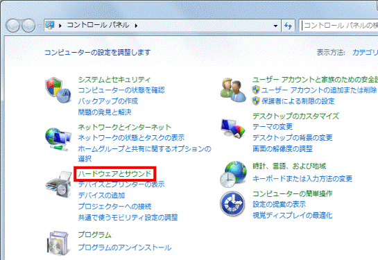 ハードウェアとサウンド