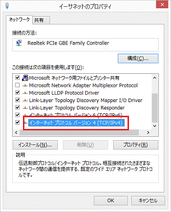 インターネットプロトコルバージョン4