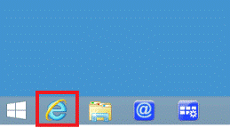 デスクトップのInternet Explorer