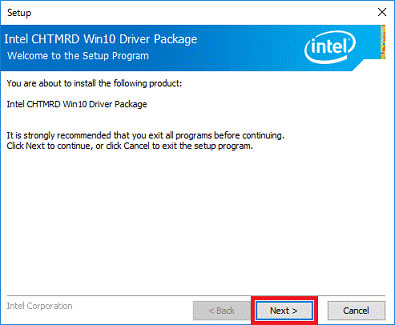 Welcome to the Setup Program