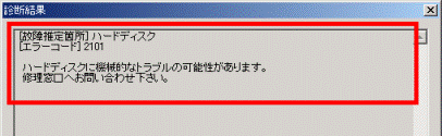 問題が検出された場合
