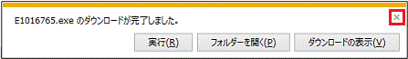 E1016765.exe のダウンロードが完了しました。