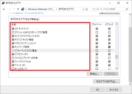 表示が消えたことを確認