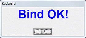 「Bind OK！」 - 【Enter】キーを押す