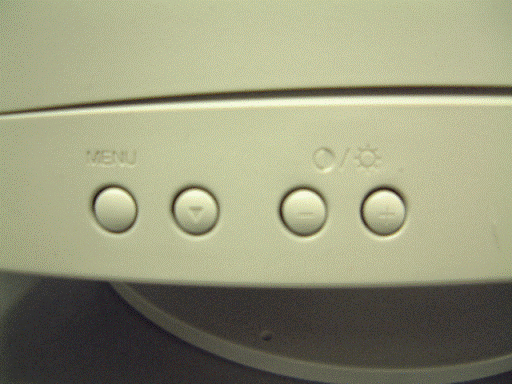 CRT前面に+-有り