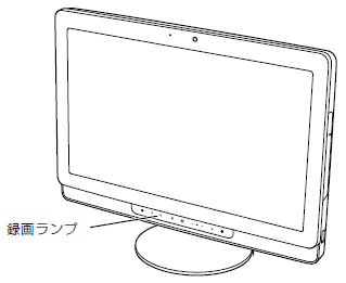 本体の録画ランプ