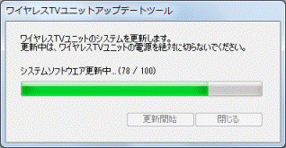 システムソフトウェア更新中