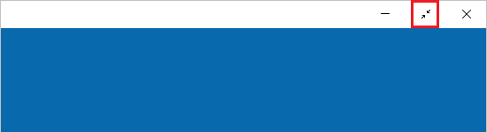 斜めに向かい合った矢印をクリック