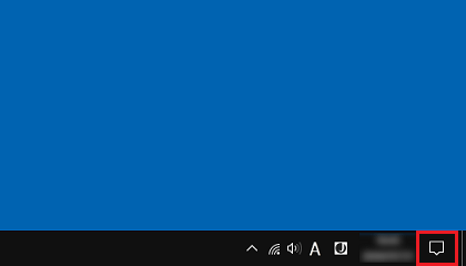 「アクションセンター」