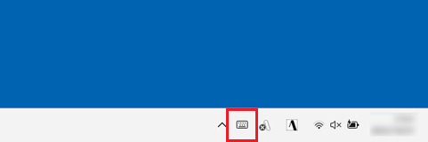 タッチキーボード