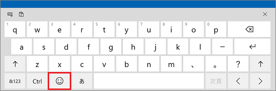 顔アイコンのキー