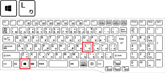 【Windows】+【L】キー