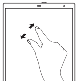 ピンチアウト操作