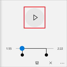 「再生」ボタンをクリック