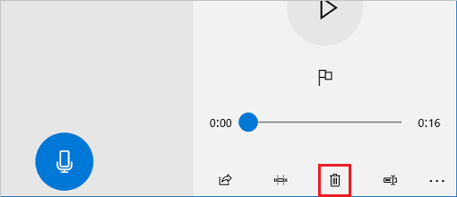 画面下に表示される「削除」ボタン(ごみ箱のアイコン)