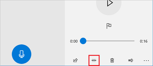画面下に表示される「トリミング」ボタン(長方形がカットされているアイコン)