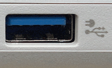 コネクタの写真（アイコンが横向き）