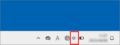 「スピーカー」アイコンをクリック