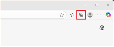 「コレクション」ボタンをクリック