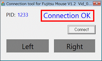 Connection （OK）を確認