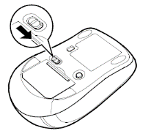 マウスの電源スイッチをON