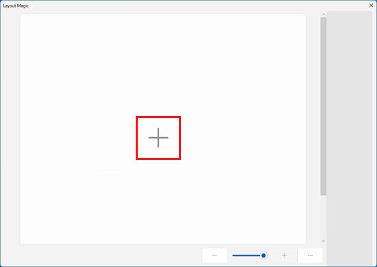 「+」をクリック