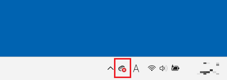 タスクバーの「OneDrive」アイコンをクリック