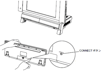 キーボードのCONNECTボタンを押す（LX上位）