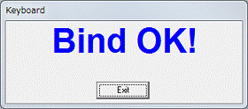 「Bind OK!」 - 【Enter】キーを押す