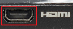 タイプDのHDMIコネクタの例
