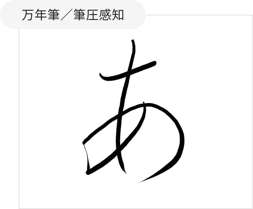 万年筆／筆圧感知