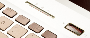 Clear White with Brown