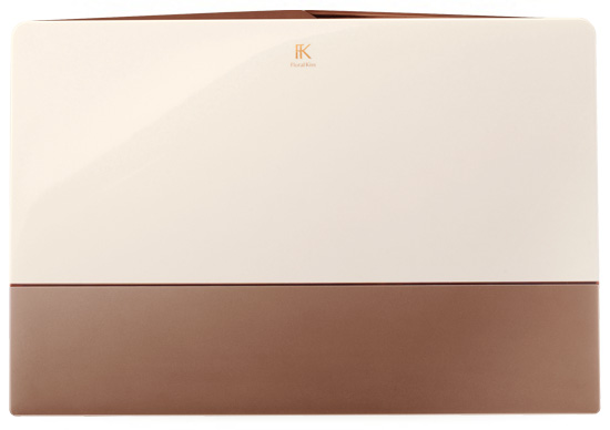 Clear White with Brown