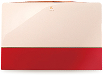 Elegant Red with Beige